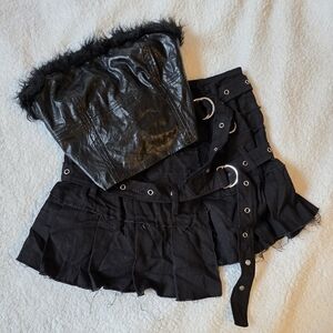 Japanese 2pc Set Gothic Punk Grunge